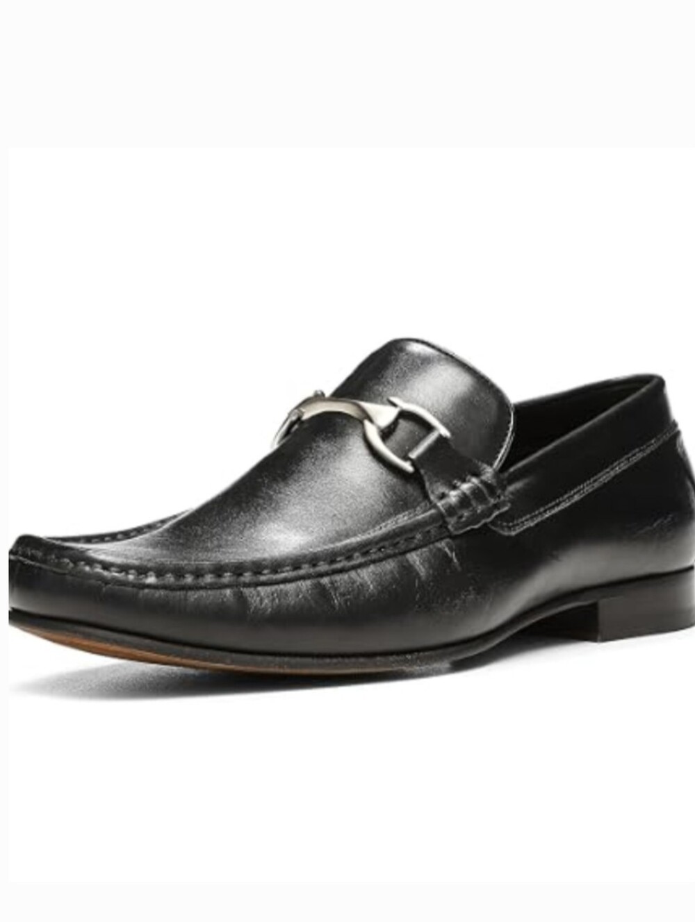 Donald J. Pliner Dannie Black Leather Slip-On Horsebit Loafer